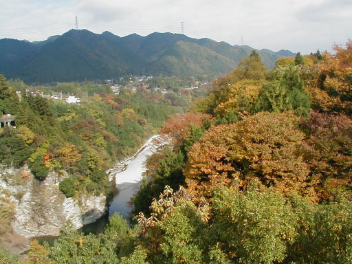 白川橋上から荒川を望む